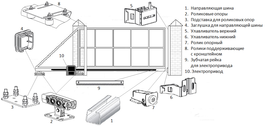 CAME KIT VITA ME03+STAGE MB9-CAME + SL-800KIT Комплектующие для откатных (сдвижн